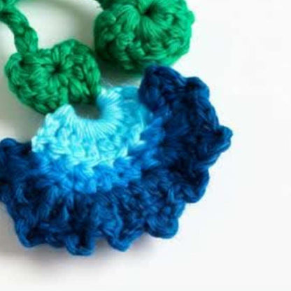 Cute Crochet Blue Bag Charm