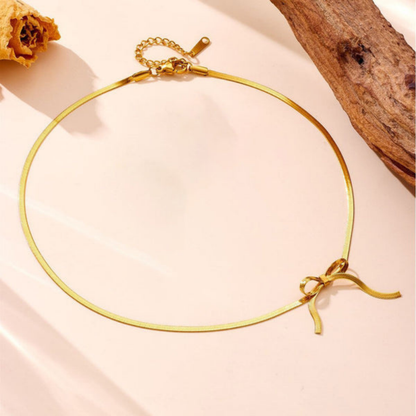 MOSKAI Gold Plated Knotted Chain Necklace | Anti Tarnish Jewelry