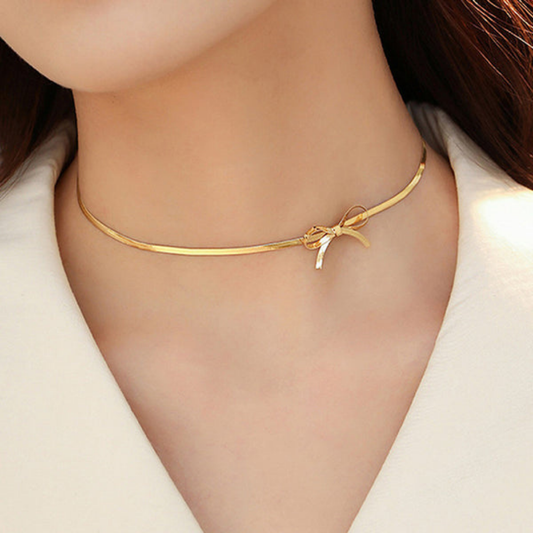 MOSKAI Gold Plated Knotted Chain Necklace | Anti Tarnish Jewelry