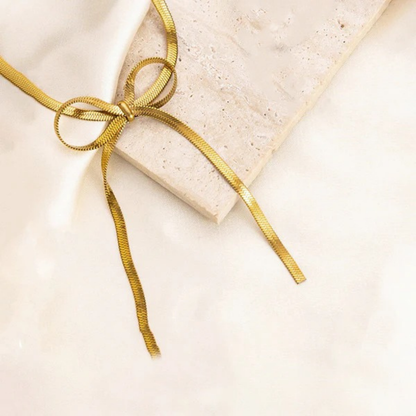 MOSKAI Gold Plated Knotted Chain Necklace | Anti Tarnish Jewelry