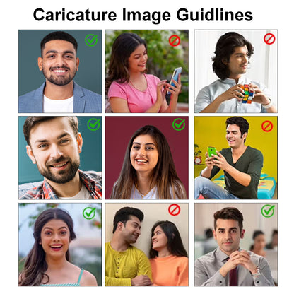 Moskai Travel Partner Couple Caricature on Beach – Personalised Acrylic Stand Gift