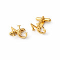 Custom Gold Initial Cufflinks for Men – Personalised Monogram Letter Cuff Links – Luxury Wedding & Formal Shirt Accessory