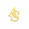 Custom Initial Brooch for Men – Sleek Monogram Brass Lapel Pin for Coat, Suits, Sarees, and Blazers