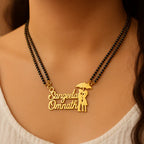 Personalized Umbrella Couple Double Name Mangalsutra  Unique Anniversary & Wedding Gift for Women