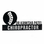Custom Chiropractor Desk Name Plate - Personalized Stainless Steel Doctor Desk Sign, Spine Anatomy Medical Office Decor