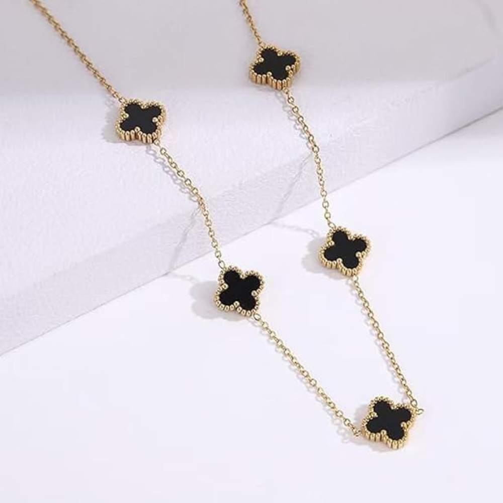 Moskai Elegant Clover Leaf Shape Pendant Necklace for Her
