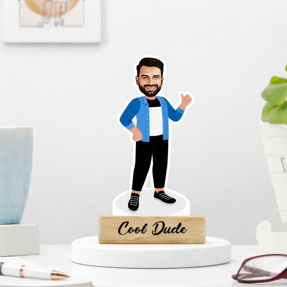 Personalized Cool Dude Caricature – Custom Moskai Artwork