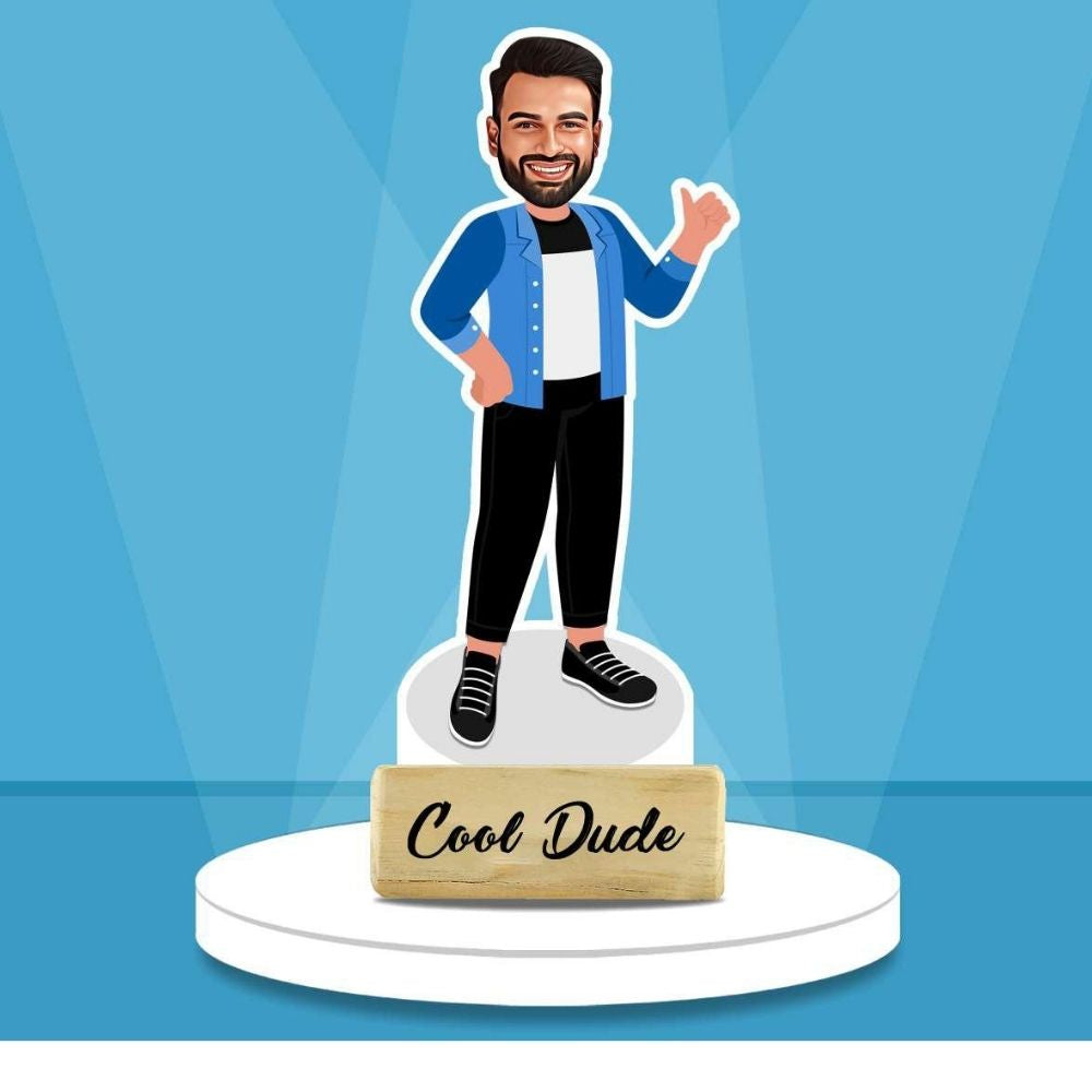 Personalized Cool Dude Caricature – Custom Moskai Artwork