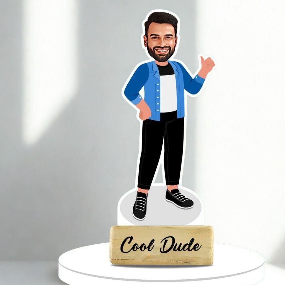 Personalized Cool Dude Caricature – Custom Moskai Artwork