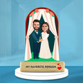 Custom Wedding Caricature Couple Showpiece – Personalized Gift by Moskai