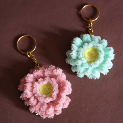 Cute Multi-Color Fur Keychain