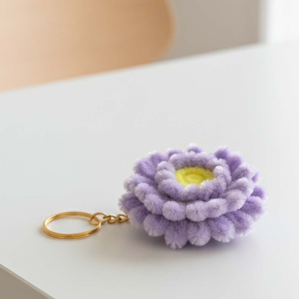 Cute Multi-Color Fur Keychain