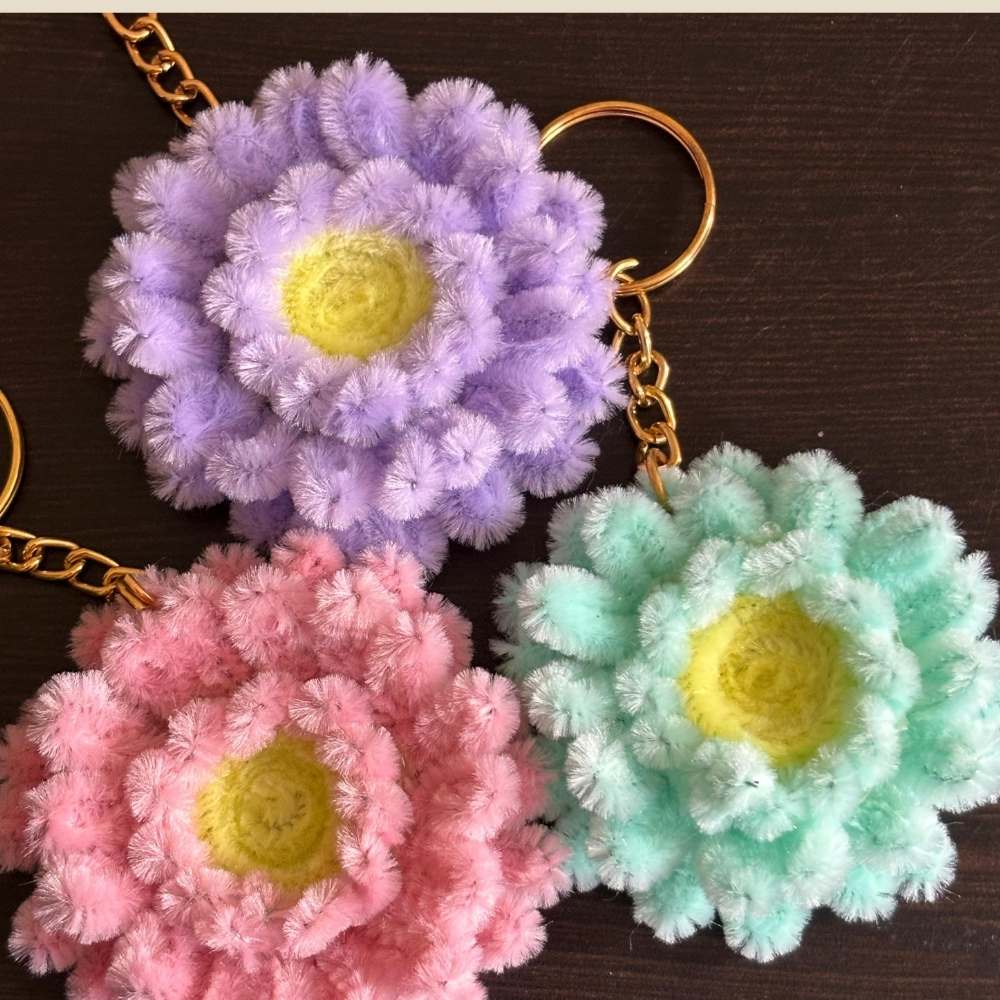 Cute Multi-Color Fur Keychain