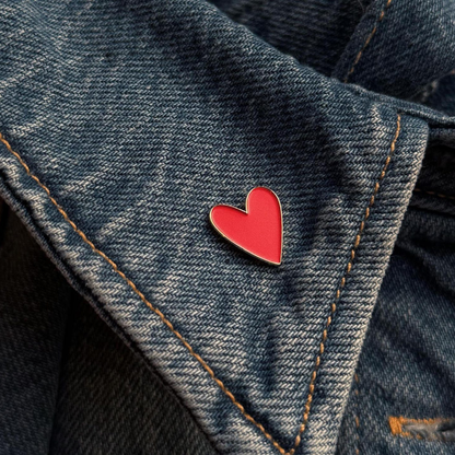 Cute Little Heart Enamel Pin for Girlfriend | Valentine Gift | Moskai Love Collection