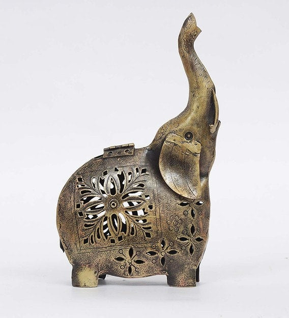 Mosaki Elephant Figurine | Decorative Animal Showpiece for Home Decor