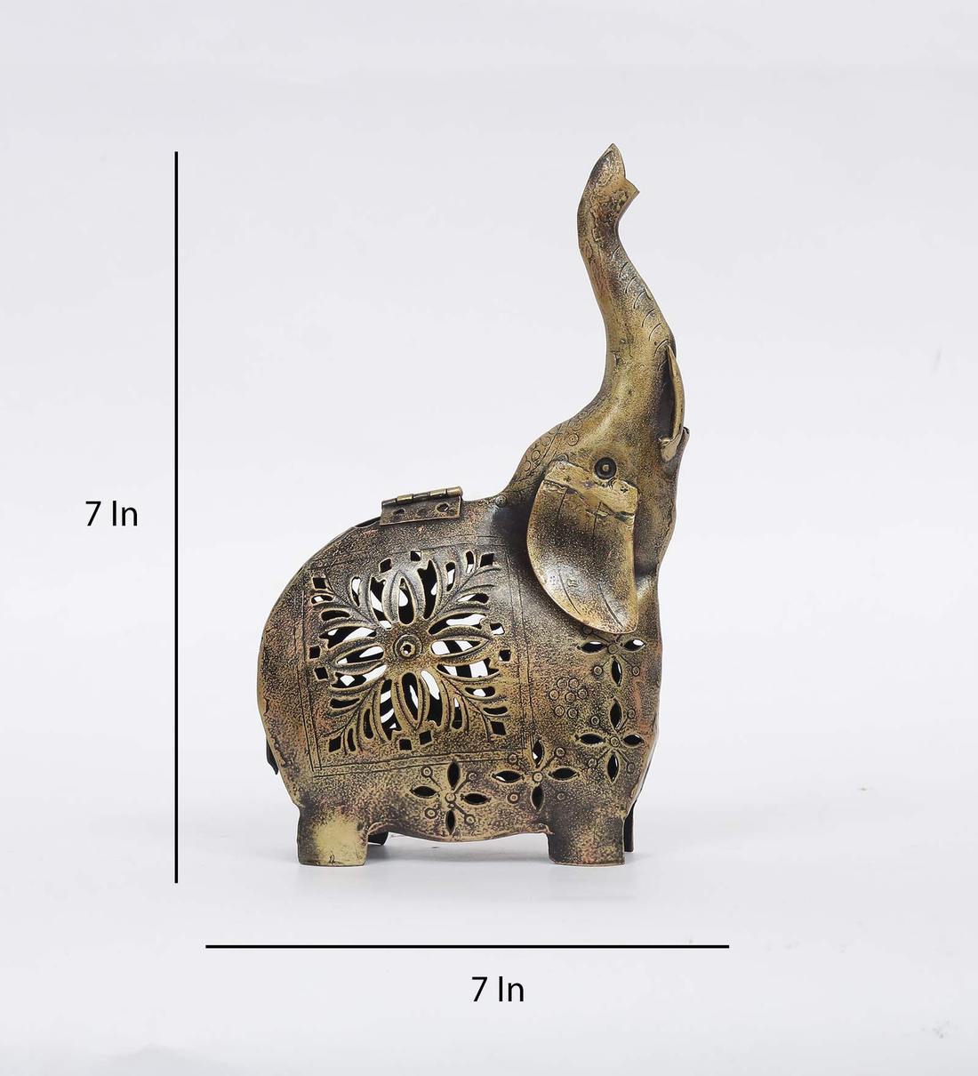 Mosaki Elephant Figurine | Decorative Animal Showpiece for Home Decor