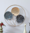 Moskai Round Abstract Wall Décor | Modern Metal Wall Art