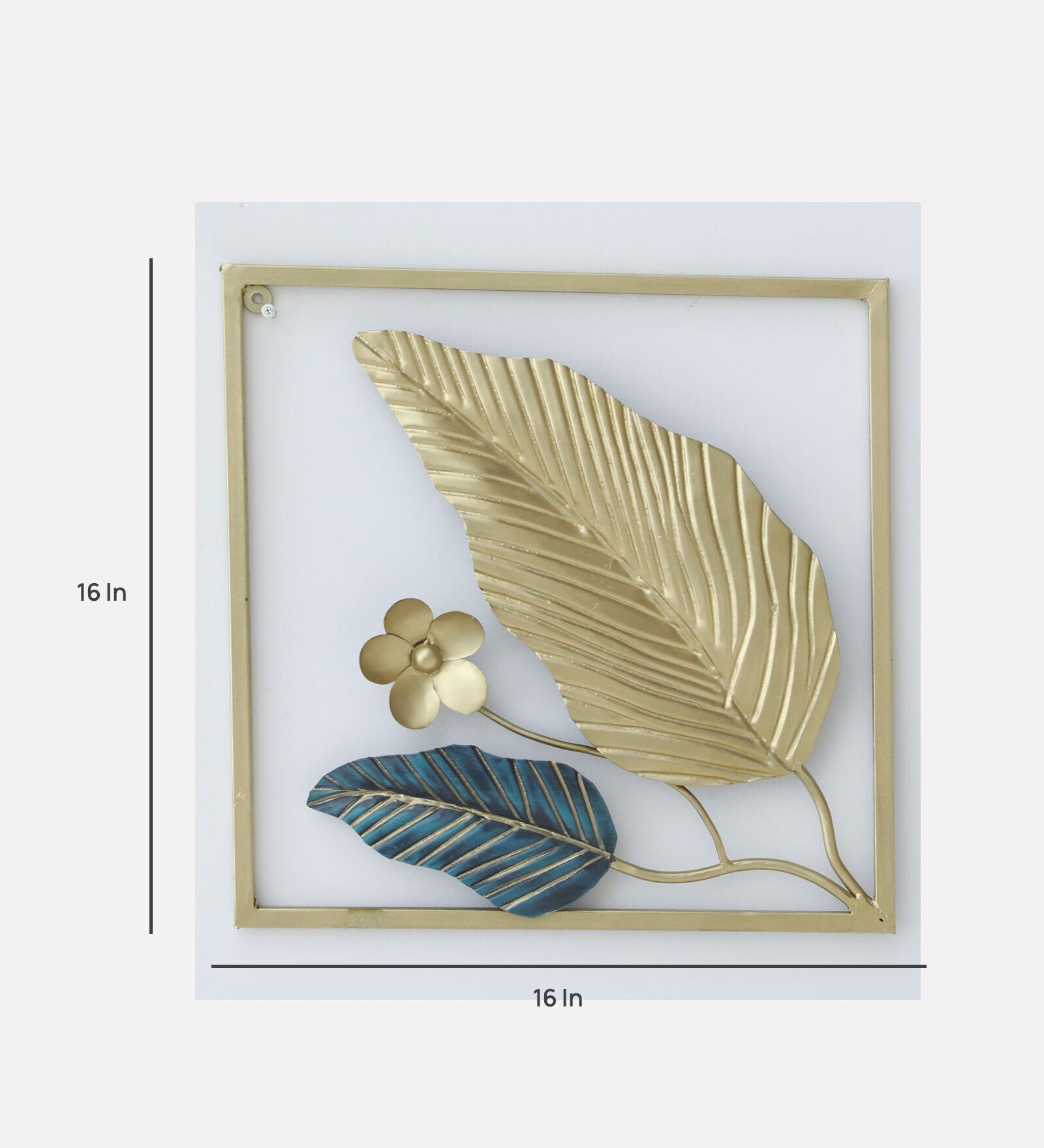 Moskai Leaf Wall Décor – Elegant Metal Wall Art for Home