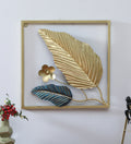 Moskai Leaf Wall Décor – Elegant Metal Wall Art for Home