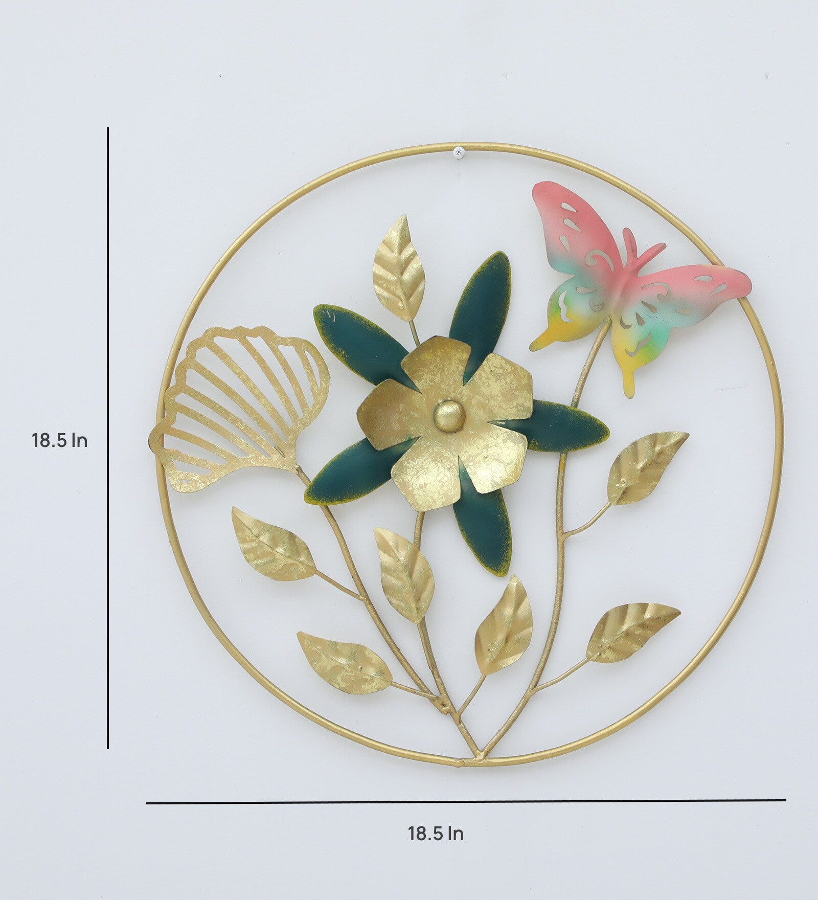 Moskai Artistic Metal Floral Wall Hanging for Home