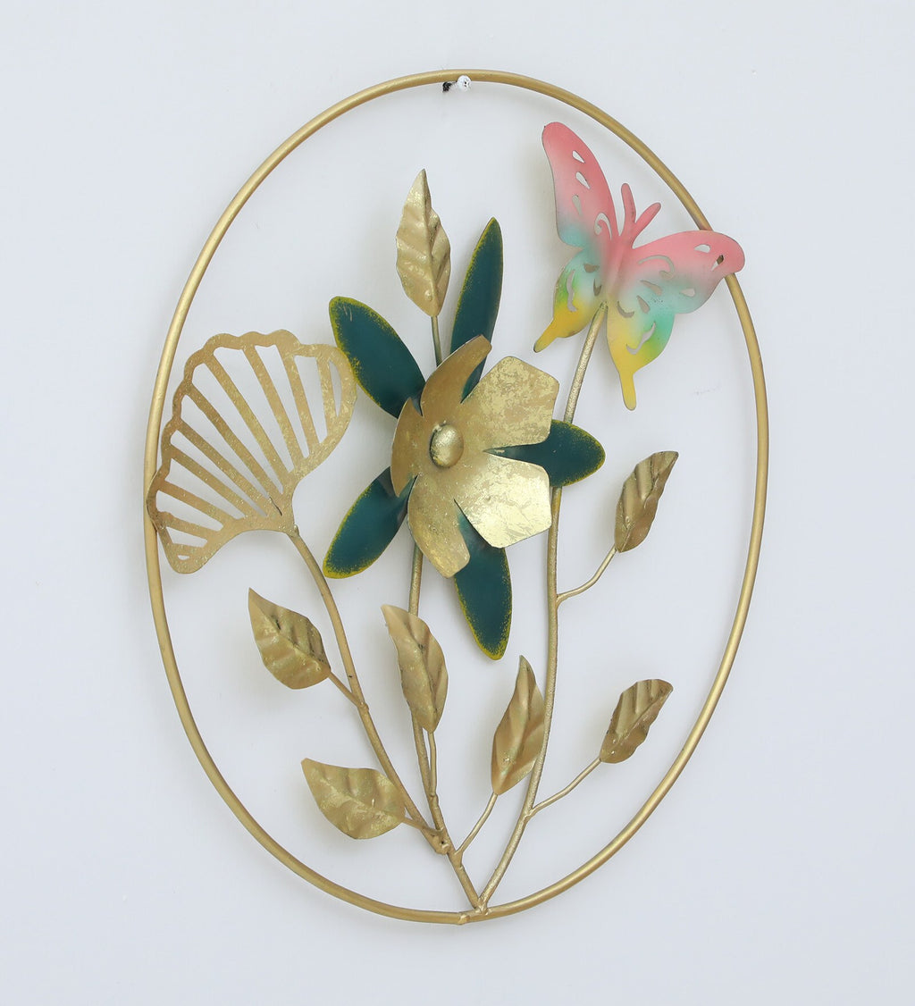 Moskai Artistic Metal Floral Wall Hanging for Home