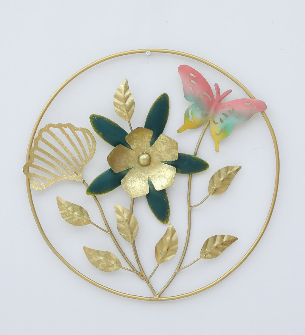 Moskai Artistic Metal Floral Wall Hanging for Home
