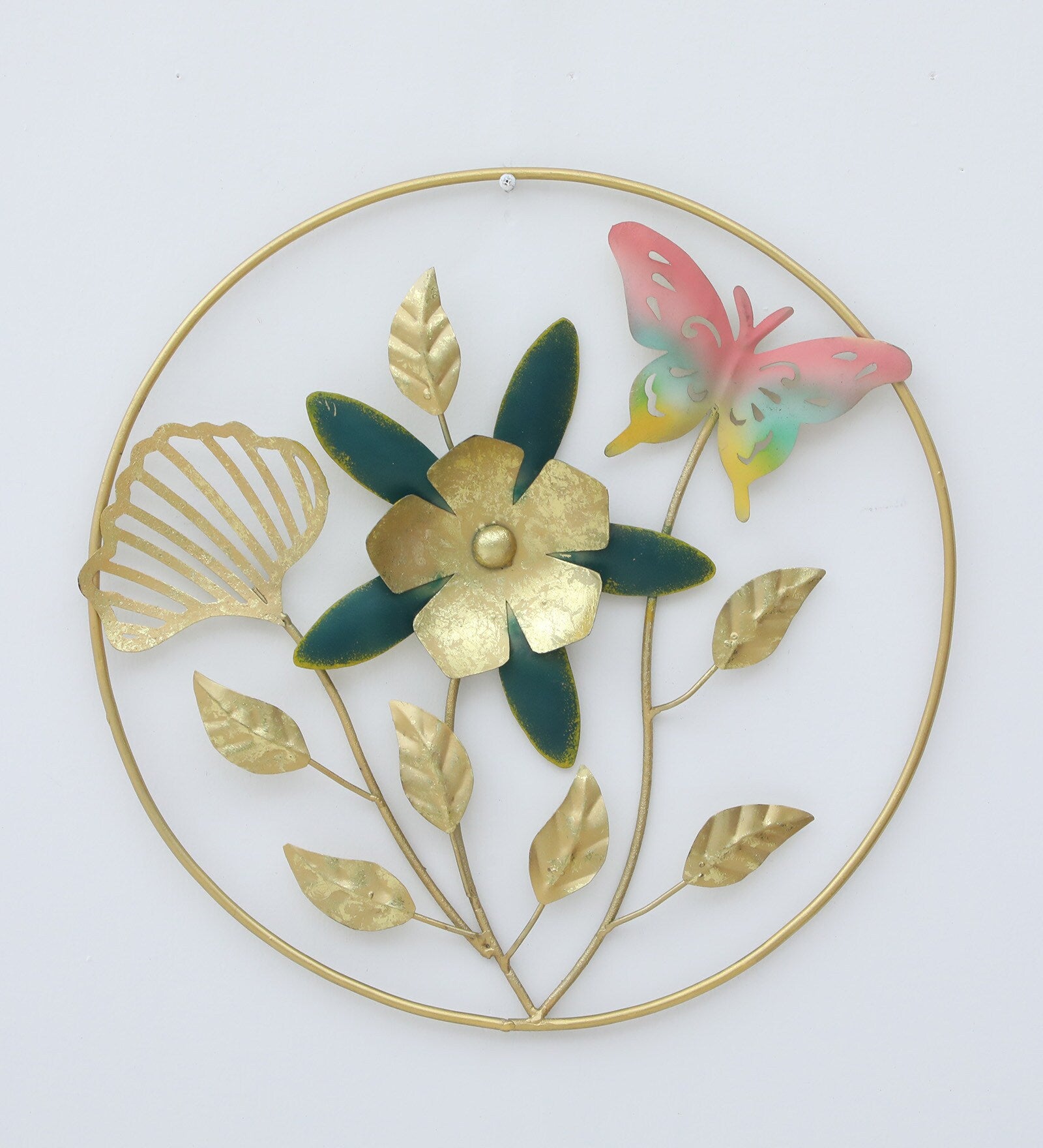 Moskai Artistic Metal Floral Wall Hanging for Home