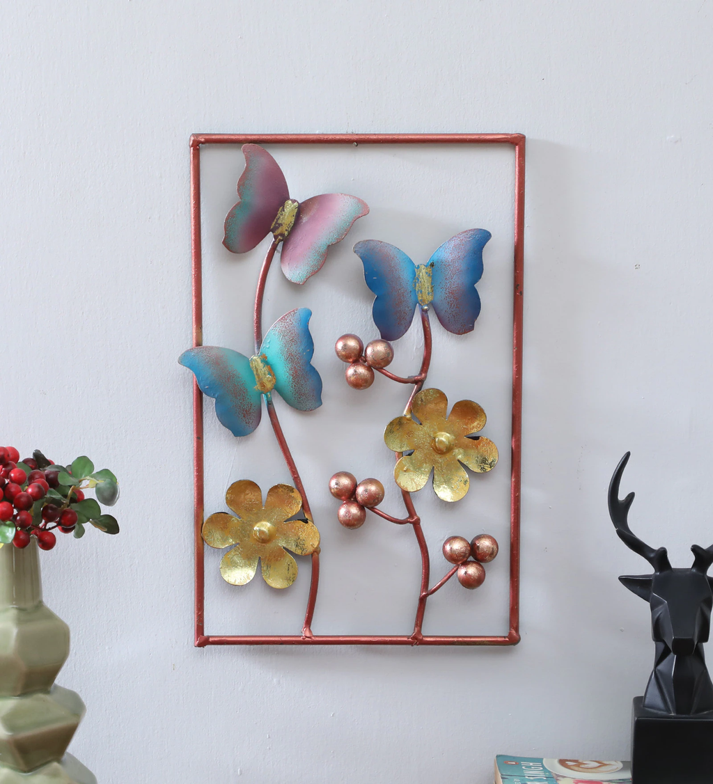 Moskai Leaf Wall Décor | Metal Wall Art for Modern Home Interiors