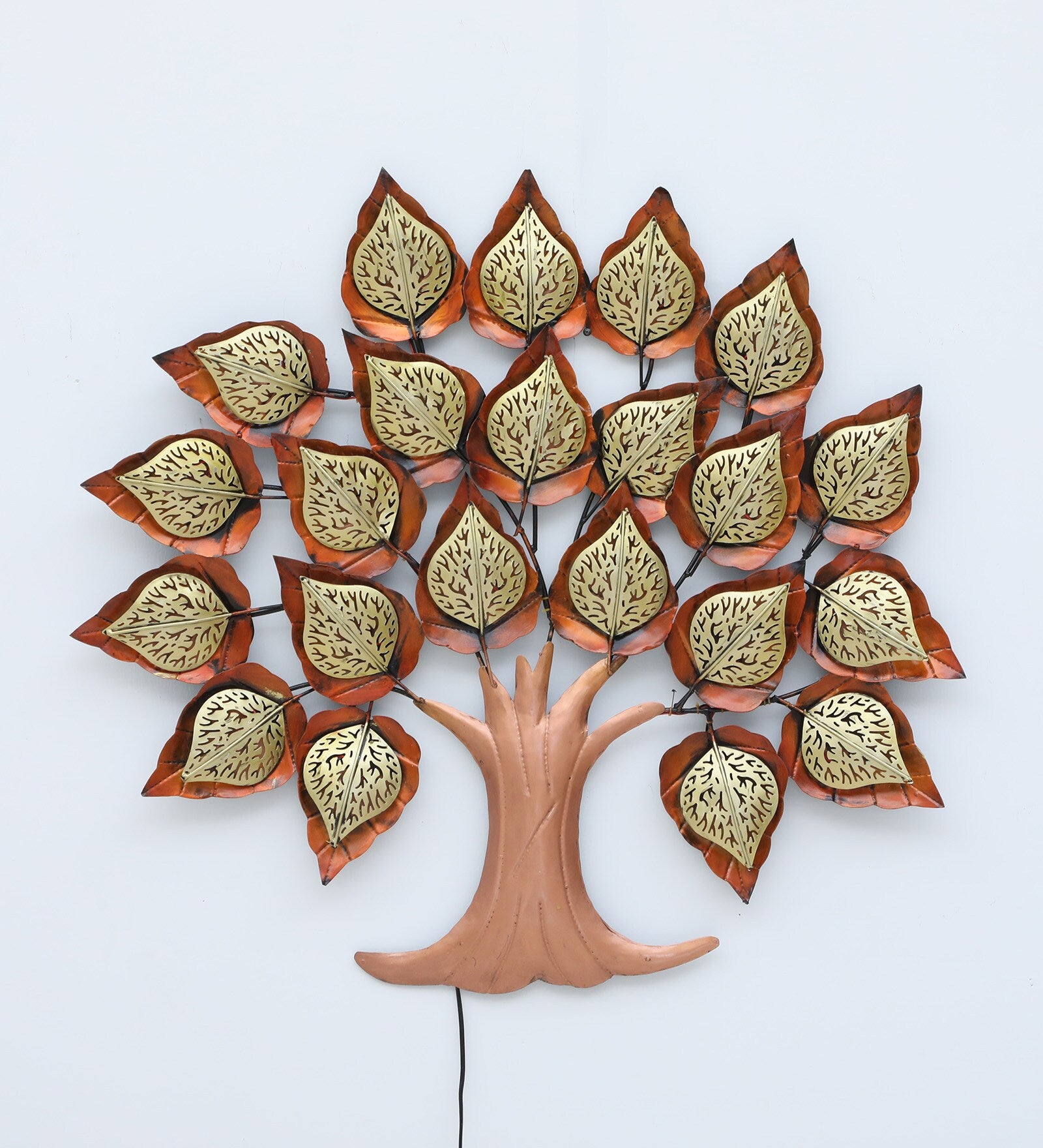 Mosaki LED Tree Metal Wall Art | Illuminated Wall Hanging for Home Decor