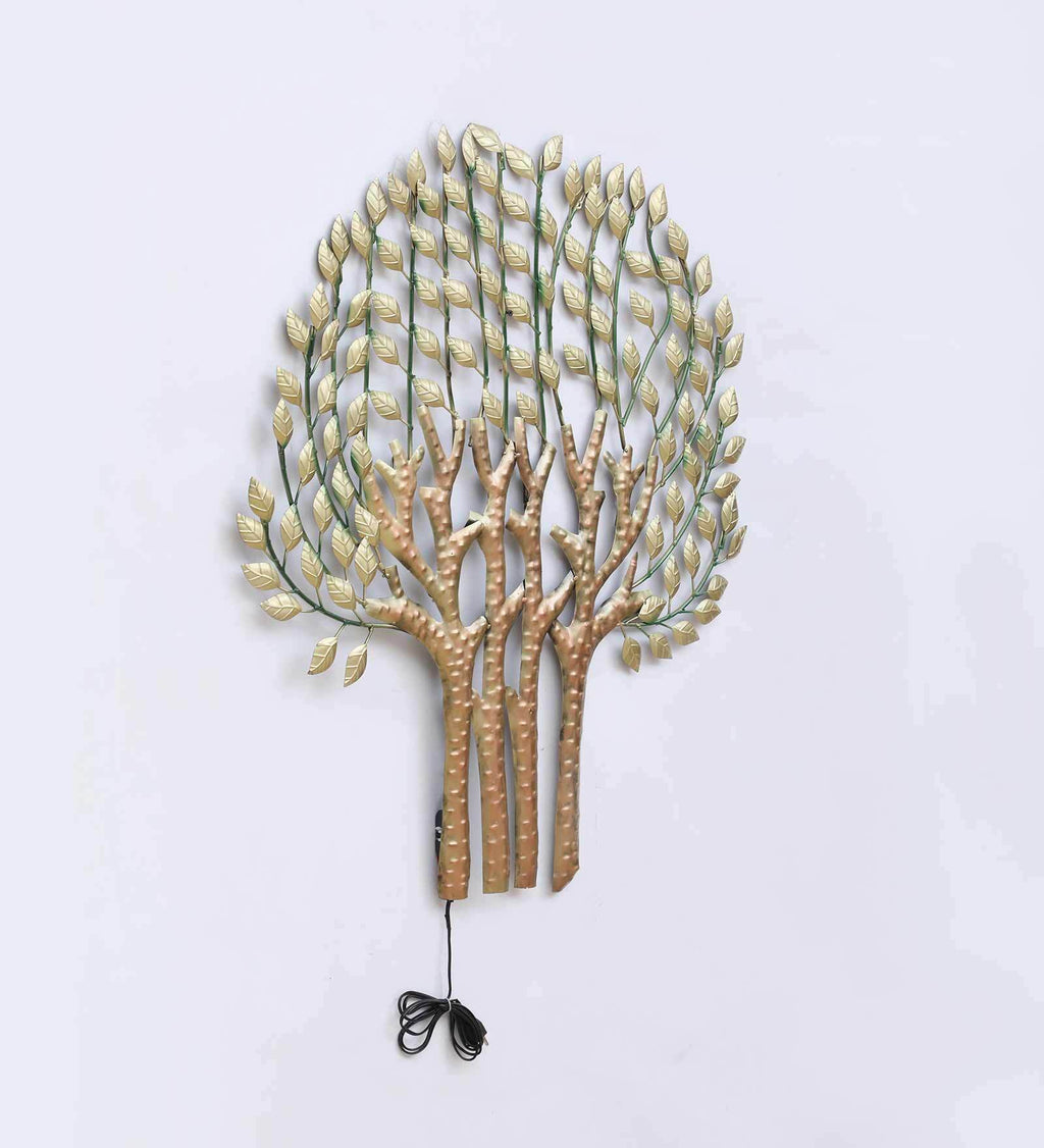 Mosaki Iron Elegant Grey Metal Tree Wall Décor | Handcrafted Metal