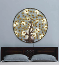 Mosaki Metal Tree Wall Hanging with LED Lights