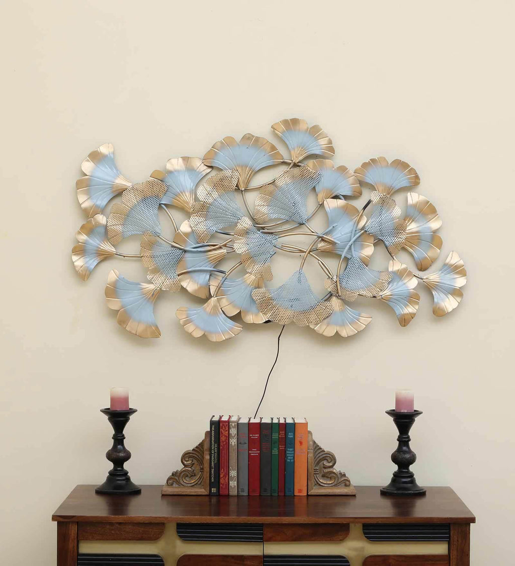 Mosaki NEW ZARA Metal Flowers Wall Art with LED | Handcrafted Decorative Wall