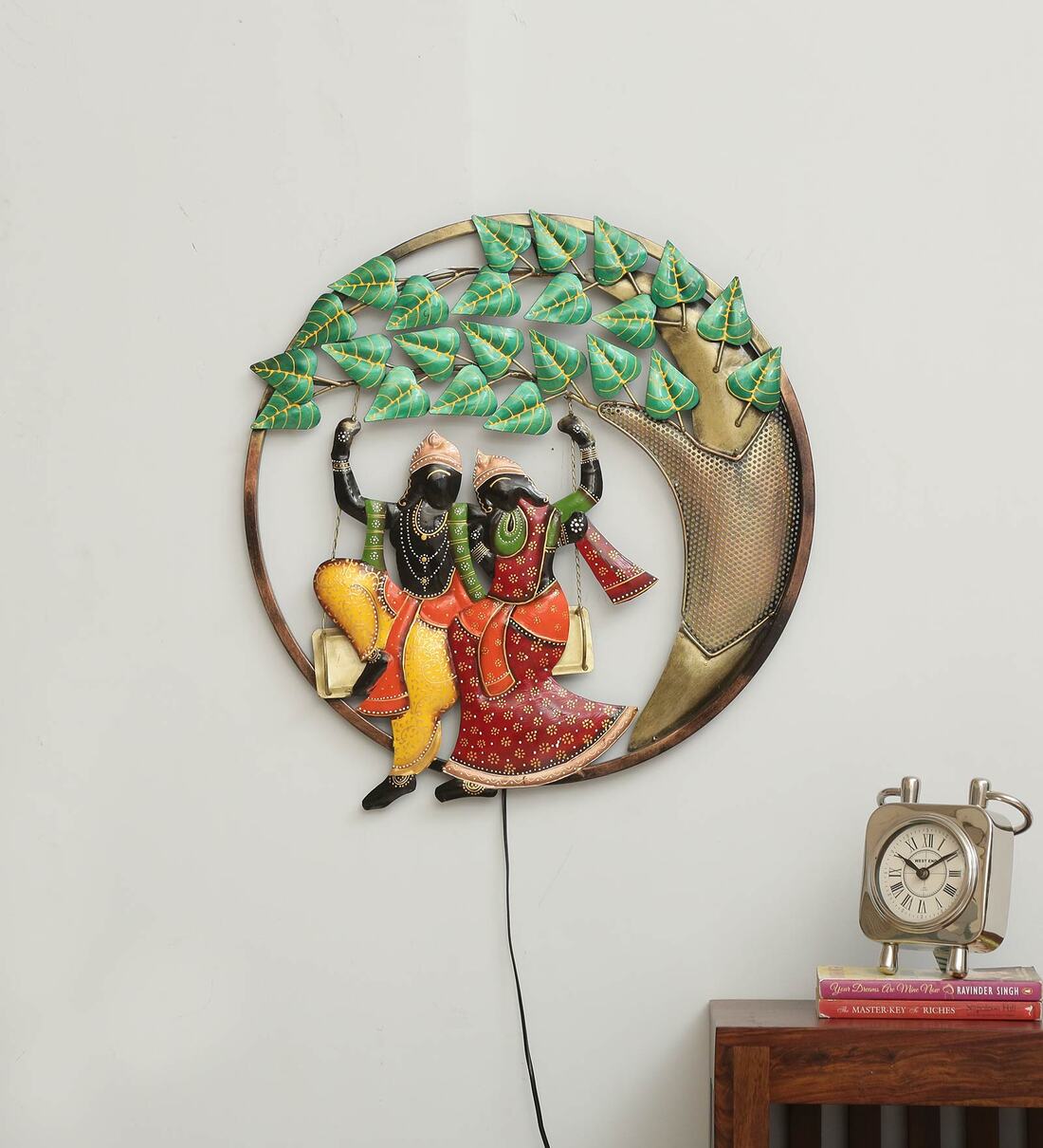 Mosaki Radha Krishna Frame | Spiritual Wall Art for Home