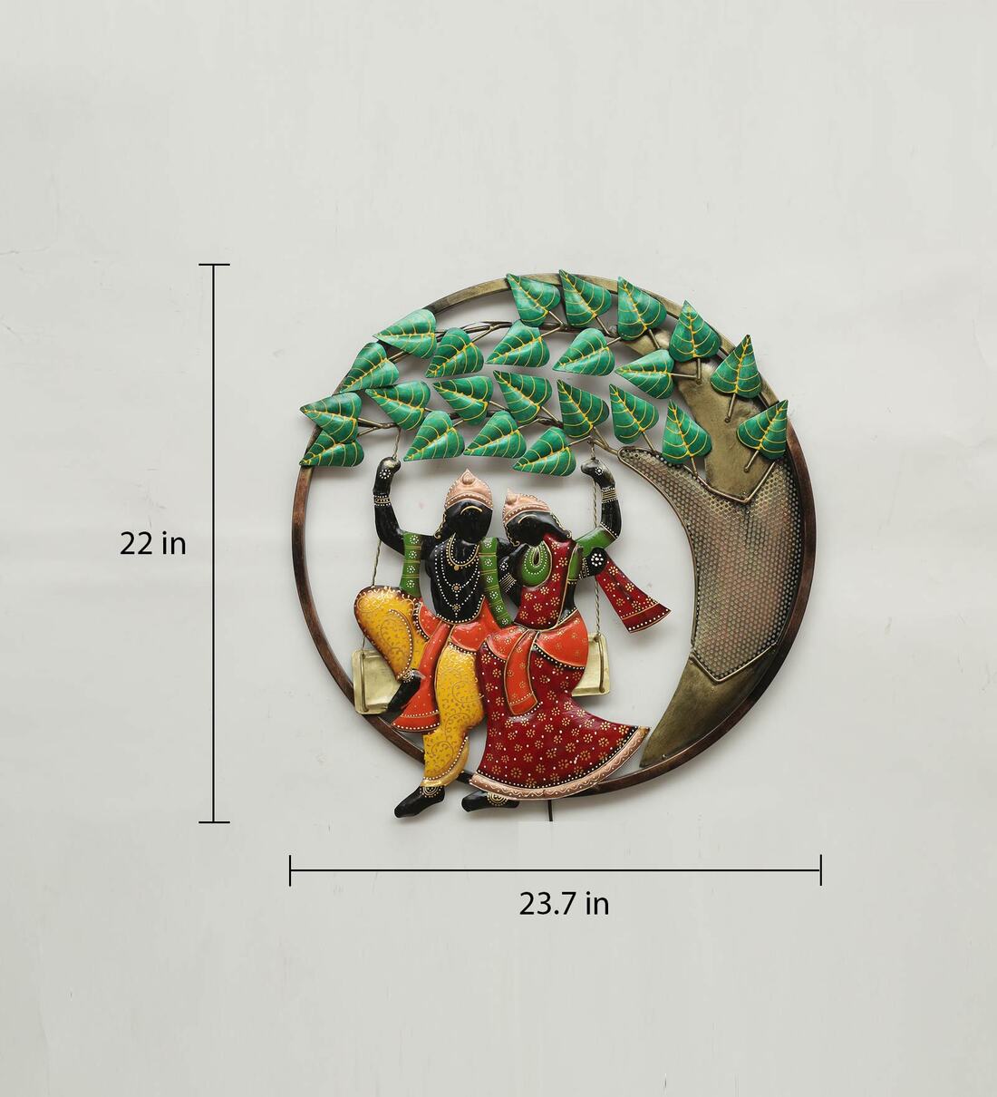 Mosaki Radha Krishna Frame | Spiritual Wall Art for Home