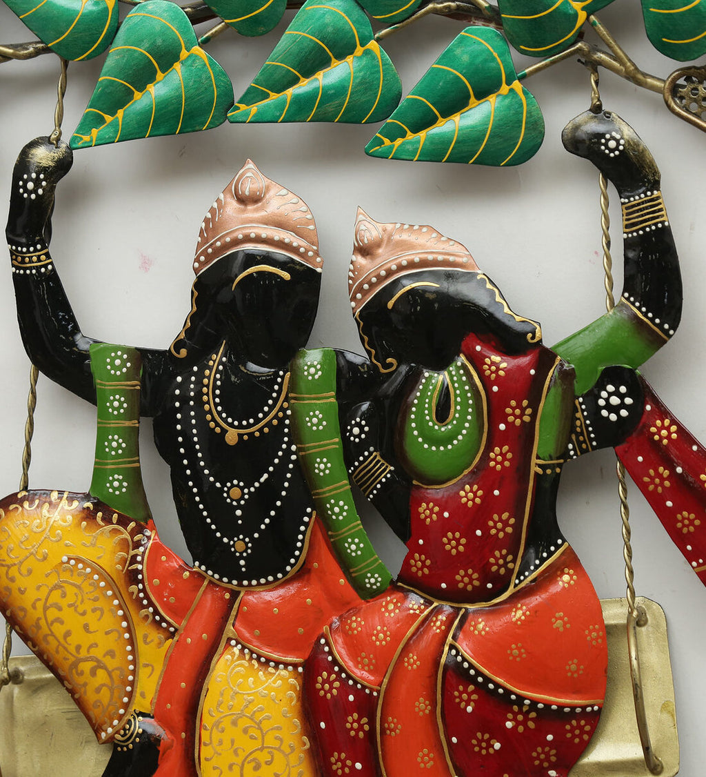 Mosaki Radha Krishna Frame | Spiritual Wall Art for Home