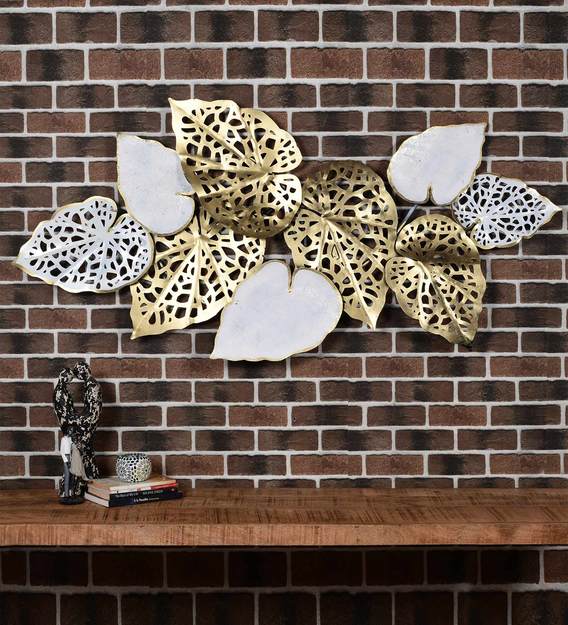 Moskai Metal Iron Sea Leaf Decor Sculpture | Home/Hotel Wall Art