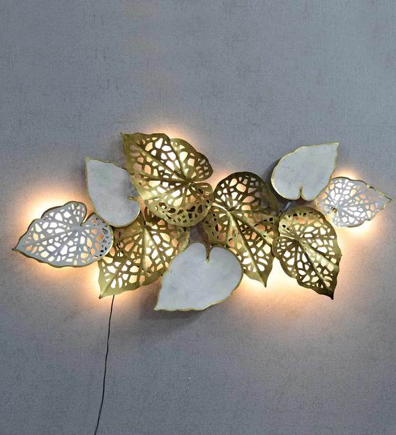Moskai Metal Iron Sea Leaf Decor Sculpture | Home/Hotel Wall Art