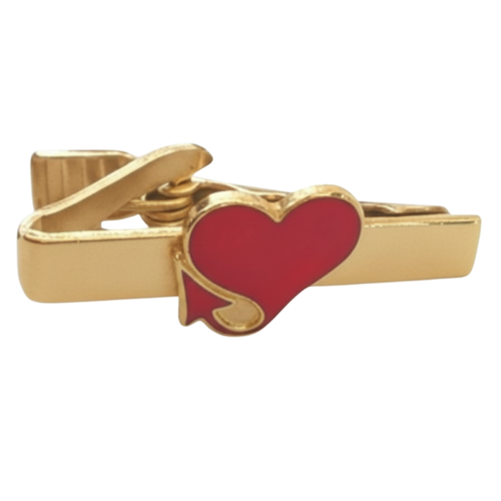 Devil Tail Tie Clip | Moskai Valentine Love Collection | Bold Romantic Accessory for Him