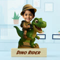 Personalised Dino Theme Caricature Gift for Kids | Birthday Keepsake