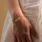 Custom Double Heart Name Bracelet - Personalised Couple Name Chain Bracelet for Women & Girls