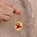 Moskai Personalised Gold Keychain for Women