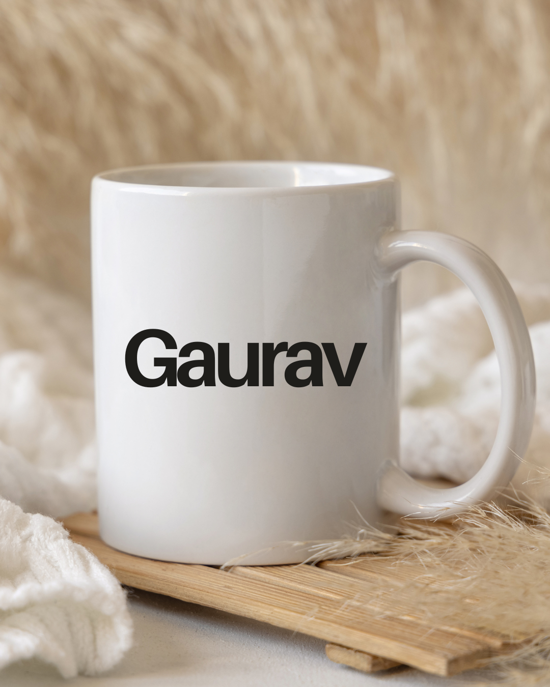 Moskai Coffee Lover Quote Personalised Mug | White 11oz