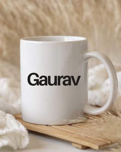 Moskai Coffee Lover Quote Personalised Mug | White 11oz