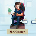 Personalised Gamer Caricature Gift | Fun Gaming Desk Keepsake