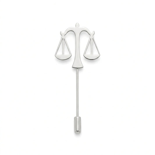 Justice & Law Advocate Lapel Pin - Premium Scales of Justice Brooch for Lawyers, Judges & Legal Professionals