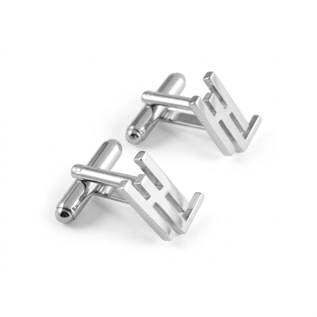 Personalized Initial Name Cufflinks for Men – Custom Handcrafted Monogram Jewelry for Grooms, Weddings & Formal Wear