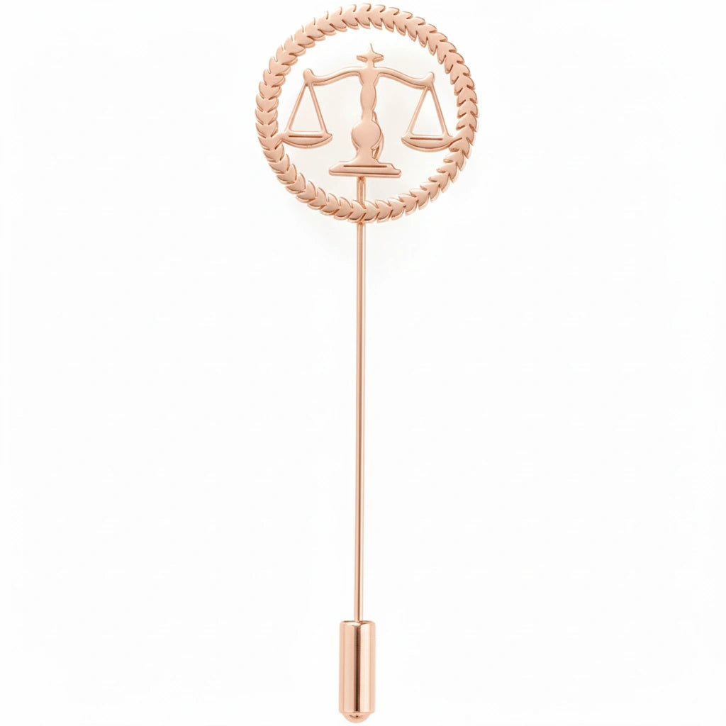 Scales of Justice Lapel Pin - Professional Lawyer & Advocate Symbol Brooch for Court, Suits & Blazers