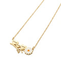 Personalized 3 Name Heart Necklace with Daisy Charm-- Custom Engraved Triple Nameplate Pendant for Women & Moms