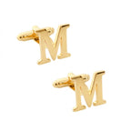 Personalized Single Name Cufflinks for Men – Custom Script Initial Jewelry  Brass Cufflinks for Groom & Wedding Gift