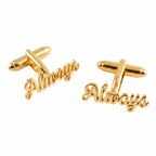 Handcrafted Name Cufflinks – Personalized Monogram Jewelry for Men Grooms, Weddings & Formal Wear